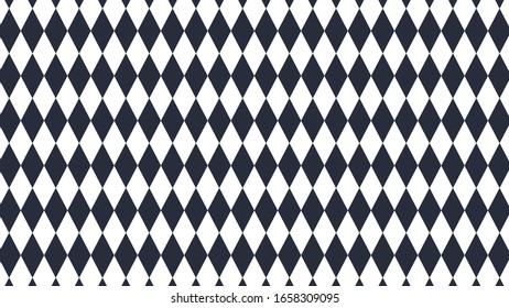 Navy Blazer black color themed Bavarian Pattern diamond checkered flag Illustration in vector