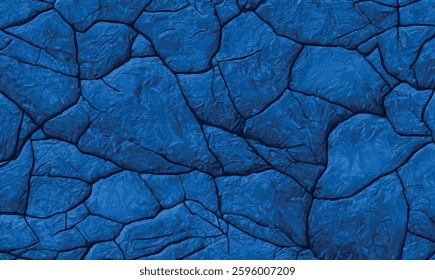 Navy blue abstract background. Dark rock texture. Dark blue stone background with copy space for design. Web banner. Wide. Stone granite dark color vector textures. illustration