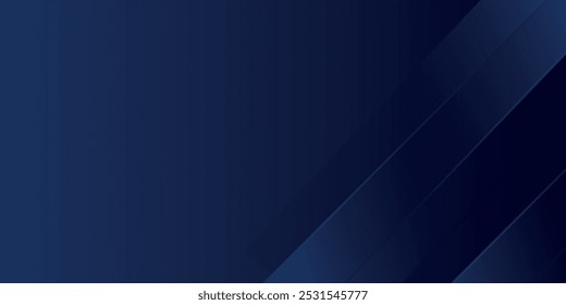 Navy blue abstract background with halftone wavy smooth pattern. Small spot light box. Curve line, cosmic galaxy space. Festive BG for social media, birthday party invitation