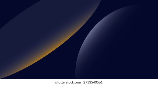 Fondo abstracto azul marino con líneas doradas de semitono patrón delicado. Pequeña caja de punto de luz. Línea curva, espacio cósmico de la galaxia. BG festivo para redes sociales, invitación a fiesta de cumpleaños.