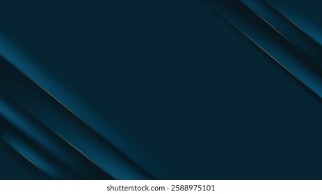 Navy blue abstract background vector design. Navy blue premium background with gold line. Luxury background. Suit for invitation, business card, backdrop, wedding, backdrop, presentation, banner, etc