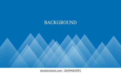 Navy blue abstract background with white triangular pattern, pyramid or mountain peak shape, modern geometric banner	