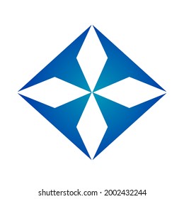 Vector de logotipo abstracto azul marino