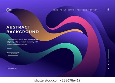 Navy Blue Aesthetic Abstract Background modern template is perfect for your next brochure, website, mobile app, leaflet, flyer, or cover template