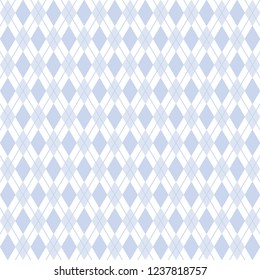 Navy Blue Argyle Seamless Baby Pattern On White Background