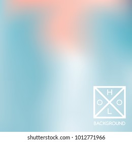 Navy blue background. Iridescent cover.  Abstract neon colors foil.  Trendy creative vector cosmic gradient. Mesh blue foil.  Creative neon template for banner. Vibrant print.