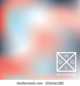 Navy blue background. Iridescent cover.  Abstract neon colors backdrop.  Trendy creative vector cosmic gradient. Mesh blue foil.  Creative neon template for banner. Iridescent print.