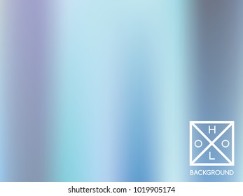 Navy blue background. Iridescent cover.  Abstract soft pastel colors backdrop.  Trendy creative vector cosmic gradient. Mesh blue foil.  Creative neon template for banner. Vibrant print.