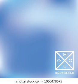 Navy blue background. Iridescent cover.  Abstract neon colors backdrop.  Trendy creative vector cosmic gradient. Mesh blue foil.  Creative neon template for banner. Iridescent print.