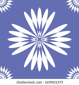 fondo azul marino en el vector de patrón de forma blanca