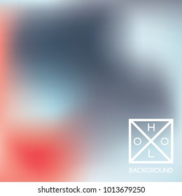 Navy blue background. Sparkly cover.  Abstract soft pastel colors backdrop.  Trendy creative vector cosmic gradient. Mesh blue foil.  Creative neon template for banner. Iridescent print.