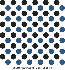 Navy blue and black dot pattern background. Polkadot. Dot background. Seamless pattern. for backdrop, decoration, Gift wrapping. Halloween decoration.