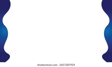 Elemento de borde azul marino sobre fondo blanco. Perfecto para fondos, Anuncios o para añadir elegancia a los gráficos.