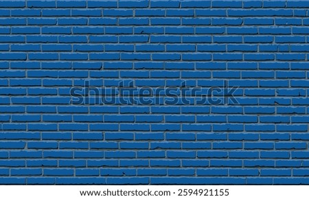 Navy blue brick wall background. Old grunge tile pattern. Blue brick and cement wall texture for background. Ceramic, brick or stone brick wall background.
