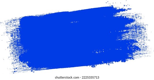 Golpe de pincel azul marino aislado en el fondo. Vector de trazo de pincel para pintura de tinta, elemento de diseño de grunge, banner de suciedad, diseño de acuarela, textura sucia. Icono de pincel de moda, ilustración vectorial