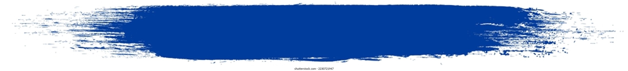 Navy blue brush stroke isolated on background. Paint brush stroke vector for ink paint, grunge design element, dirt banner, watercolor design, dirty texture. Trendy brush stroke, vector illustration