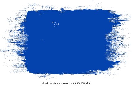 Navy blue brush stroke isolated on background. Paint brush stroke vector for ink paint, grunge design element, dirt banner, watercolor design, dirty texture. Trendy brush stroke, vector illustration