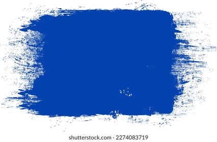 Navy blue brush stroke isolated on background. Paint brush stroke vector for ink paint, grunge design element, dirt banner, watercolor design, dirty texture. Trendy brush stroke, vector illustration