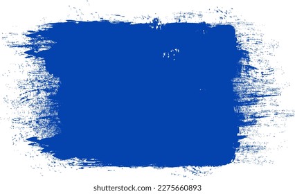 Navy blue brush stroke isolated on background. Paint brush stroke vector for ink paint, grunge design element, dirt banner, watercolor design, dirty texture. Trendy brush stroke, vector illustration