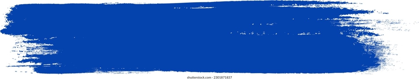 Navy blue brush stroke isolated on background. Paint brush stroke vector for ink paint, grunge design element, dirt banner, watercolor design, dirty texture. Trendy brush stroke, vector illustration