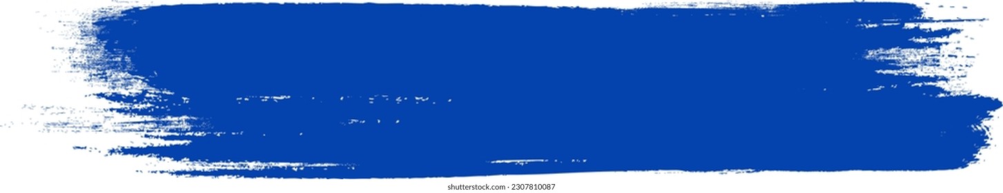 Navy blue brush stroke isolated on background. Paint brush stroke vector for ink paint, grunge design element, dirt banner, watercolor design, dirty texture. Trendy brush stroke, vector illustration