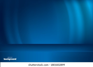 Navy blue color gradient background or wallpaper, with copy space for display, and banner for website, vector eps.
