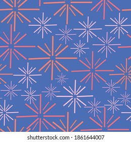Navy blaue Farbe mit geometrischen Formen Stern formt nahtlose Muster-Hintergrund-Design.