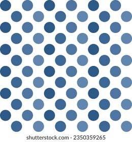 Navy blue dot pattern background. Polkadot. Dot background. Seamless pattern. for backdrop, decoration, Gift wrapping
