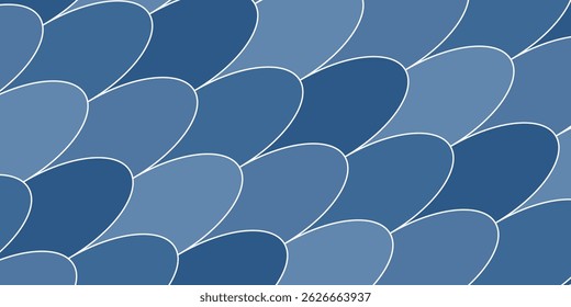 Navy blue fish scales pattern. fish scales pattern. fish scales seamless pattern. Decorative elements, clothing, paper wrapping, bathroom tiles, wall tiles, backdrop, background.
