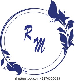 Navy blue frame for wedding 
