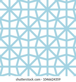Navy blue geometric ornament. Seamless pattern for web, textile and wallpapers