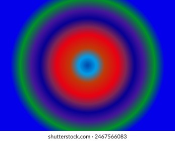 Azul marino, verde, rojo, azul cielo y púrpura combinación de color degradado radial diseño de fondo. 