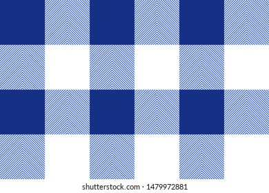 Navy Blue lined rhombuses Lumberjack Buffalo plaid, Gingham, tartan fabric pattern 