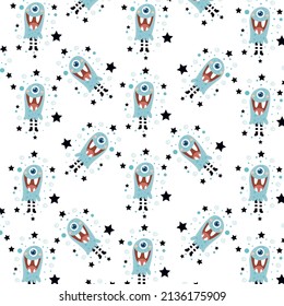 navy blue monster pattern. pattern For valentine, print, 
packaging, decoration, wallpaper and design, case phone, bed cover, pajamas, child pajamas