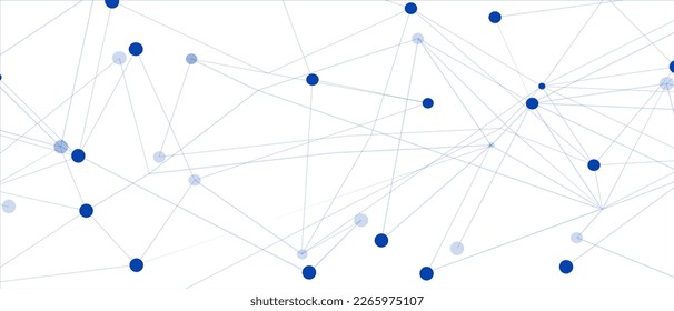 Navy blue network. Abstract connection on white background. Network technology background with dots and lines for desktop. Ai system background. Abstract concept. Line background, network technology