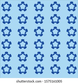 navy blue pattern on blue backdrop, vector