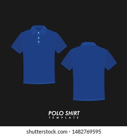 Navy Blue Polo Shirt Template Images, Stock Photos & Vectors | Shutterstock
