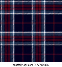 Navy Blue, Red and white colors modern tartan plaid Scottish seamless pattern.Texture from plaid,tablecloths, clothes, shirts, dresses, jacket, skirt, paper, blankets and other textile products. 