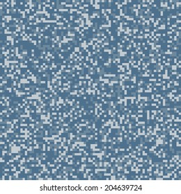 Navy blue seamless digital camo texture vector
