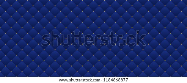 Navy blue seamless pattern in retro style with a\
gold crown. Can be used for premium royal party. Luxury template\
with vintage leather texture. Background for king and little\
prince. Invitation card