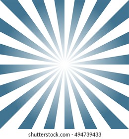 Navy Blue Sun Burst, Sun Rays Background Vector illustration