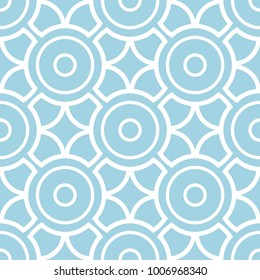Navy blue and white geometric seamless pattern for web, textile and wallpapers
