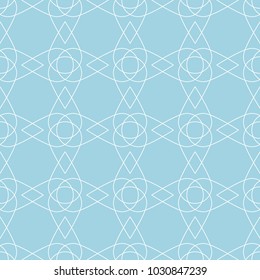 Navy blue and white geometric seamless pattern for web, textile and wallpapers