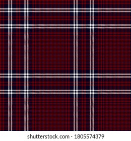 Navy blue, White and Red colors modern Glen plaid Scottish seamless pattern.Texture from plaid,tablecloths, clothes, shirts, dresses, jacket, skirt, paper, blankets and other textile products.