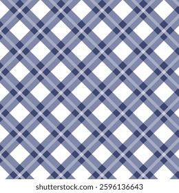 Navy blue and White seamless plaid pattern design