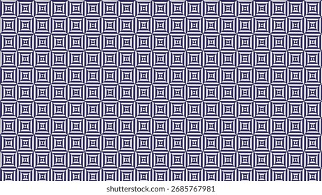  Azul-marinho e branco padrão geométrico quadrado sem costura - fundo elegante abstrato