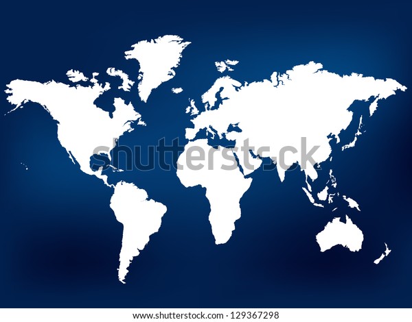 ネイビーブルーの世界地図 ベクターイラスト その他の使用可能な色も参照してください のベクター画像素材 ロイヤリティフリー
