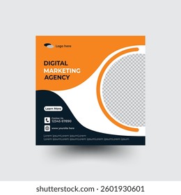 Navy blue and yellow color natural shape business template