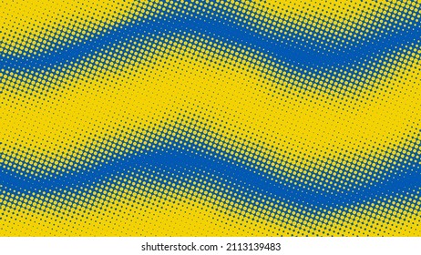 Navy blue and yellow dotted retro pop art background in comic book style. Funny superhero backdrop mockup, vector illustration eps10