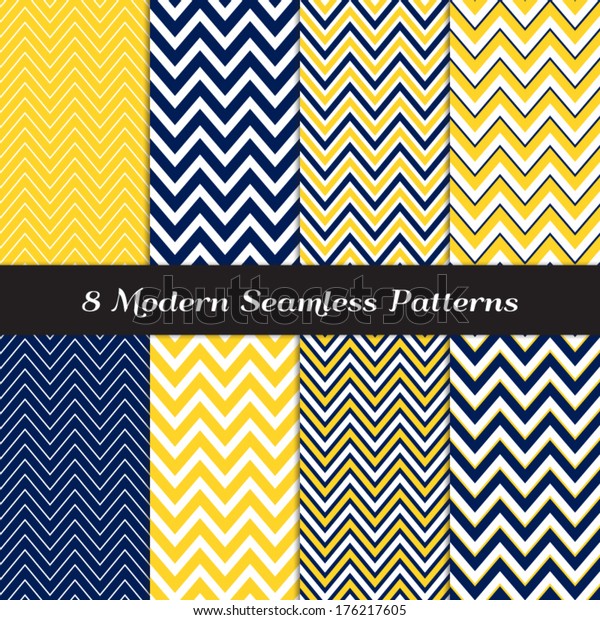 Navy Blue Yellow White Thick Thin Stock Vector (Royalty Free) 176217605